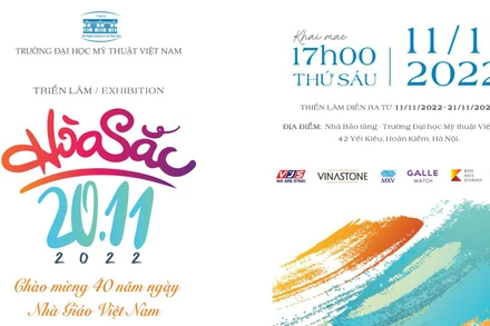 Triển lãm tôn vinh sáng tạo nghệ thuật nhân Ngày Nhà giáo Việt Nam
