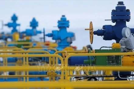 Toàn cảnh giếng khí đốt Bovanenkovo thuộc sở hữu của Tập đoàn Gazprom (Nga) ở bán đảo Yamal. (Ảnh: Reuters/TTXVN)