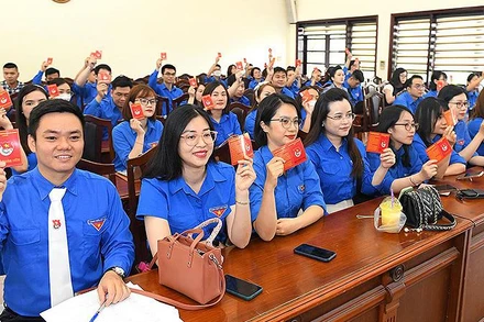 Đoàn viên tham gia Đại hội đại biểu Đoàn thanh niên Báo Nhân Dân lần thứ 27, nhiệm kỳ 2022-2027.