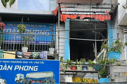 Vụ cháy xảy ra tại tầng 2 căn nhà.