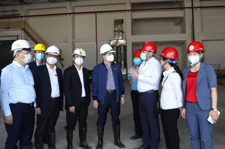 Đoàn giám sát của Thường trực HĐND thành phố Hà Nội làm việc tại dự án Nhà máy Điện rác Sóc Sơn