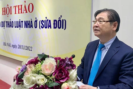 Tiến sĩ khoa học Phan Xuân Dũng, Chủ tịch Liên hiệp các Hội Khoa học và Kỹ thuật Việt Nam phát biểu khai mạc.