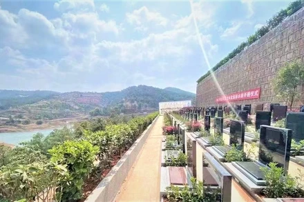 Một nghĩa trang nông thôn ở tỉnh Vân Nam (Trung Quốc).