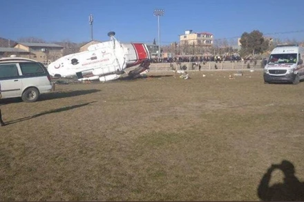 Hiện trường vụ rơi máy bay. (Nguồn: tehrantimes.com/TTXVN)