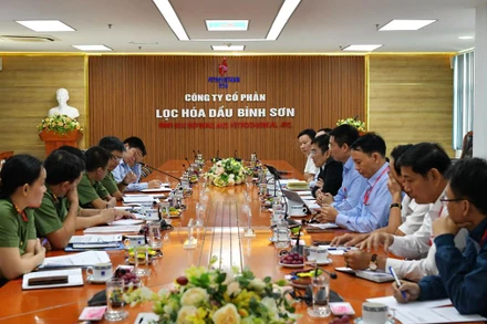 BSR làm việc với Bộ Công an và PVN về công tác an ninh, an toàn Nhà máy lọc dầu Dung Quất.