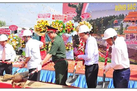 Dự kiến Đền tưởng niệm Anh hùng liệt sĩ Rừng Sác sẽ hoàn thành vào ngày 27/7/2024.