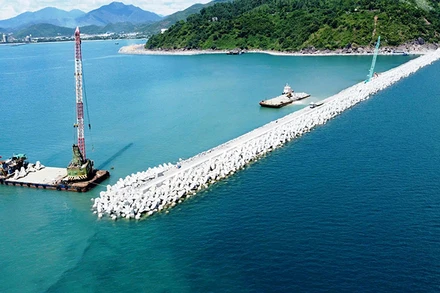 Cảng nước sâu Liên Chiểu sắp hoàn thành phần cơ sở hạ tầng dùng chung.