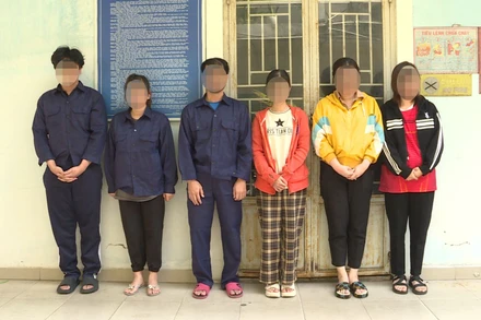 Một số đối tượng thực hiện việc đòi nợ làm việc tại Công ty TNHH Luật Thế hệ trẻ bị khởi tố.