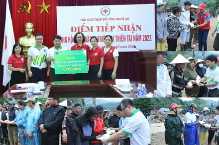 PVFCCo trao kinh phí hỗ trợ, thăm hỏi, trao quà cho các hộ gia đình chịu thiệt hại nặng do lũ quét.