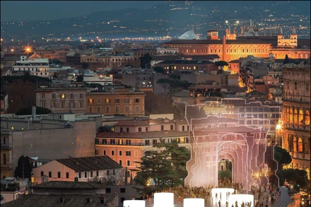 Phối cảnh biểu tượng của Rome Expo 2030 tại thành phố Rome. (Nguồn: Đại sứ quán Italy tại Việt Nam)