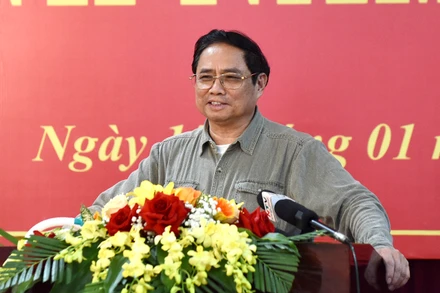 Thủ tướng Phạm Minh Chính phát biểu tại buổi làm việc.