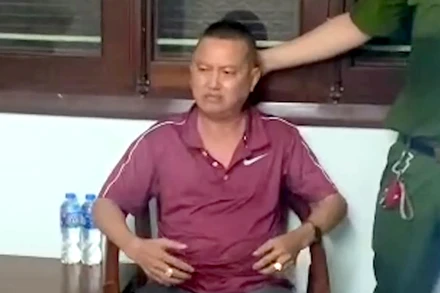 Nguyễn Văn Thảo bị lực lượng chức năng bắt khi đang lẩn trốn tại một khách sạn ở Thành phố Hồ Chí Minh.