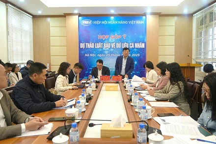 Hiệp hội Ngân hàng Việt Nam phối hợp với Cục An ninh mạng và Phòng chống tội phạm sử dụng công nghệ cao (Bộ Công an) tổ chức cuộc họp góp ý dự thảo Luật Bảo vệ dữ liệu cá nhân. (Ảnh BTC)