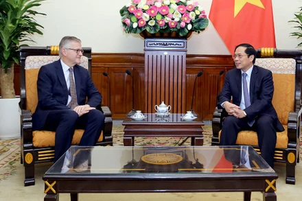 Bộ trưởng Ngoại giao Bùi Thanh Sơn tiếp Phó Tổng Thư ký Liên hợp quốc phụ trách các hoạt động gìn giữ hòa bình. (Ảnh: Báo Thế giới và Việt Nam)