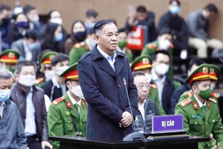 Bị cáo Trần Đình Thành, nguyên Bí thư Tỉnh ủy Đồng Nai. (Ảnh: TTXVN)