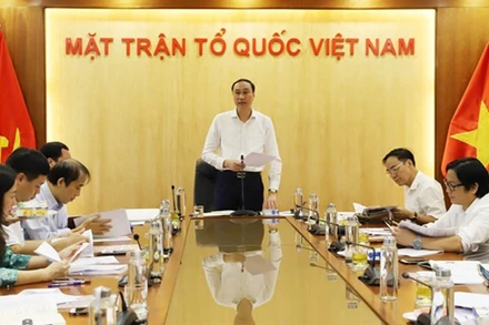 Quang cảnh buổi họp. (Ảnh: HƯƠNG DIỆP)