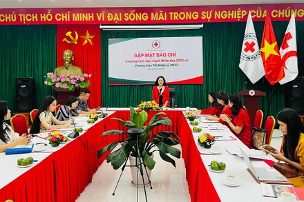 Toàn cảnh cuộc họp báo.