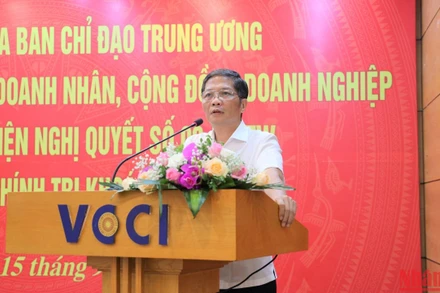 Đồng chí Trần Tuấn Anh phát biểu tại buổi làm việc.