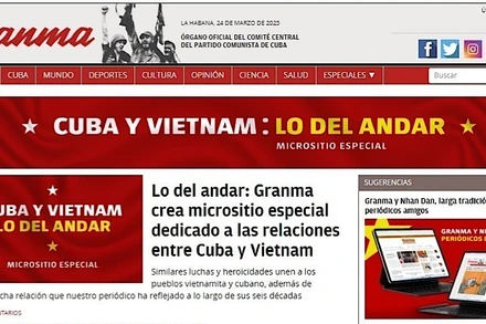 Chuyên trang đặc biệt tổng hợp những hình ảnh, tư liệu quý giá về mối quan hệ giữa hai dân tộc. (Ảnh: TTXVN)