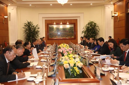 Quang cảnh buổi hội đàm.