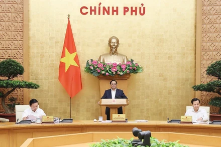 Thủ tướng Phạm Minh Chính chủ trì phiên họp Chính phủ thường kỳ tháng 4/2023.