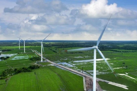 Các cơ sở năng lượng gió của một công ty Thái Lan ở tỉnh Nakhon Si Thammarat. (Ảnh: Bangkok Post)