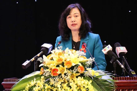 Bộ trưởng Y tế Đào Hồng Lan phát biểu tại chương trình.