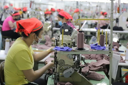 Công nhân trong giờ làm việc tại một doanh nghiệp ở Đồng Nai.