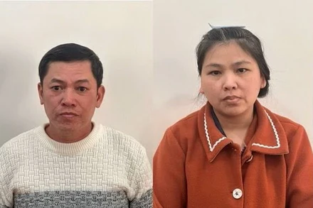 Đối tượng Bình và Nguyệt bị bắt giữ khi đang lẩn trốn tại tỉnh Lâm Đồng.