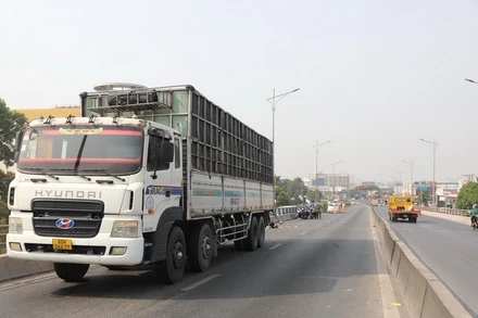 Hiện trường vụ tai nạn.