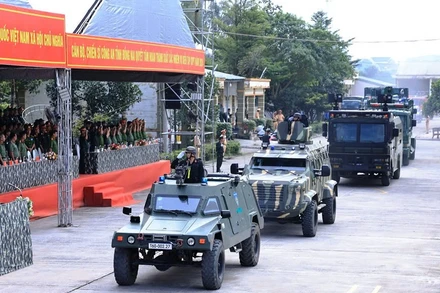 Phương tiện hiện đại được huy động tham gia diễn tập khu vực phòng thủ tỉnh Đồng Nai năm 2024.