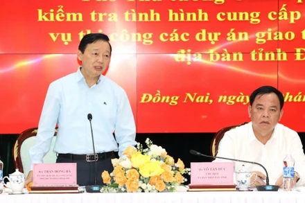 Phó Thủ tướng Chính phủ Trần Hồng Hà phát biểu tại buổi làm việc.