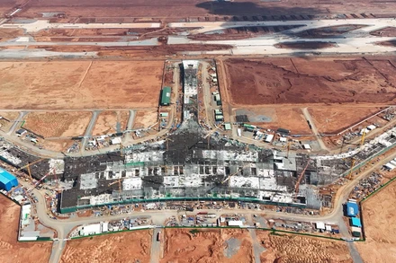 Nhà ga hành khách sân bay Long Thành đang được đẩy nhanh tiến độ.