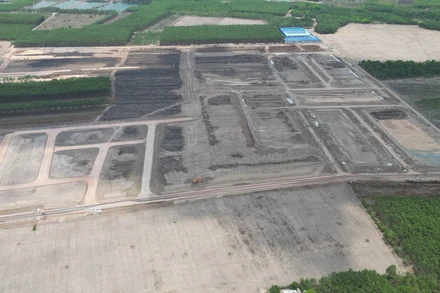 Khu tái định cư Long Phước đang được đẩy nhanh tiến độ xây dựng hạ tầng.