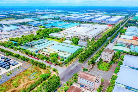 Một khu công nghiệp do Tổng Công ty Sonadezi đầu tư ở Đồng Nai.