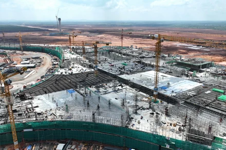 Dự án xây dựng sân bay quốc tế Long Thành giai đoạn 1 đang được đẩy nhanh tiến độ.