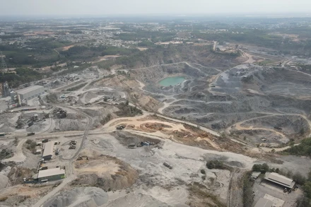 Khu vực khai thác đá Tân Cang, phường Phước Tân, thành phố Biên Hòa.