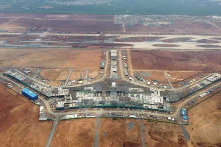 Nhà ga hành khách sân bay Long Thành đang được đẩy nhanh tiến độ.