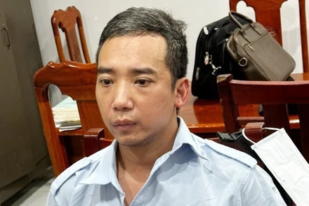 Nghi can Trần Hữu Sơn bị bắt giữ.