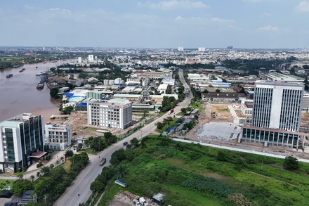 Khu vực xây dựng Trung tâm chính trị-hành chính tỉnh Đồng Nai tại khu công nghiệp Biên Hòa 1.