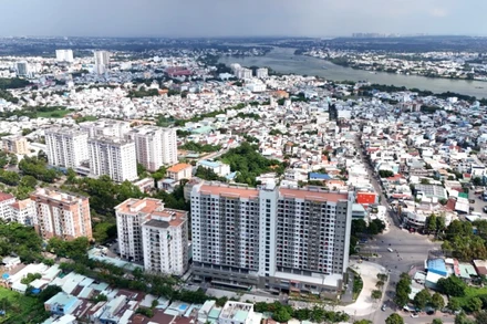 Một góc thành phố Biên Hòa (tỉnh Đồng Nai) hiện nay.