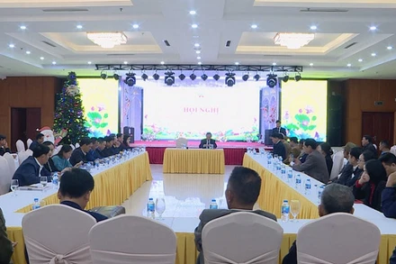 Toàn cảnh hội nghị biểu dương 42 chi hội trưởng giáo dân xuất sắc.