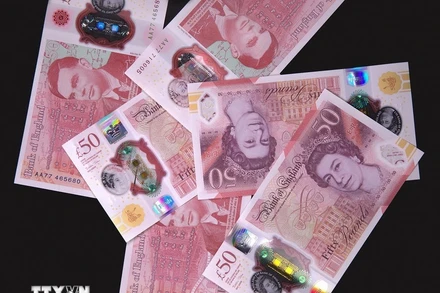 Đồng bảng Anh. (Ảnh: AFP/TTXVN)