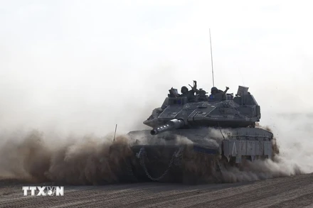 Israel tuyên bố giành được quyền kiểm soát toàn diện ở hành lang Philadelphi. (Ảnh: THX/TTXVN)