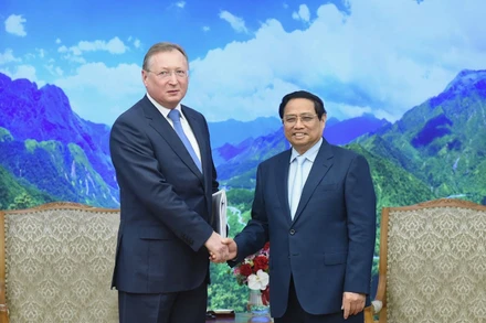 Thủ tướng Phạm Minh Chính tiếp ông Kudryashov, Tổng giám đốc Công ty dầu khí Zarubezhneft (LB Nga). 