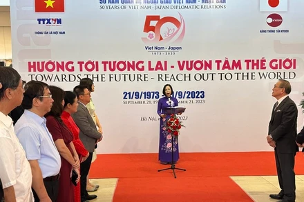 Tổng Giám đốc Thông tấn xã Việt Nam Vũ Việt Trang phát biểu khai mạc.