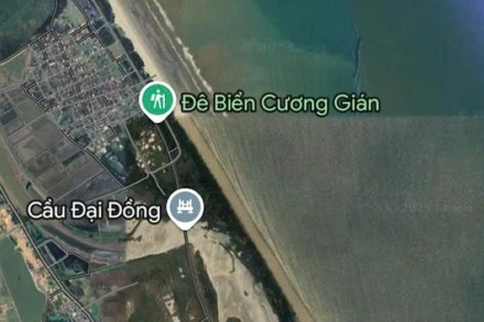 Khu vực bờ biển phát hiện thi thể thuyền viên Nguyễn Văn Cương cách vị trí phát hiện thi thể thuyền viên Bùi Sỹ Nhất khoảng 2km.