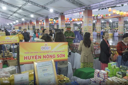 Gần 100 gian hàng tham gia triển lãm thành tựu sản phẩm OCOP Quảng Nam