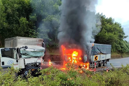 Hiện trường vụ cháy.