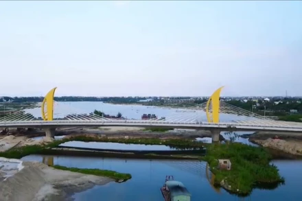 Cầu Nguyễn Duy Hiệu bắt qua sông Cổ Cò đã hoàn thành, đưa vào sử dụng.